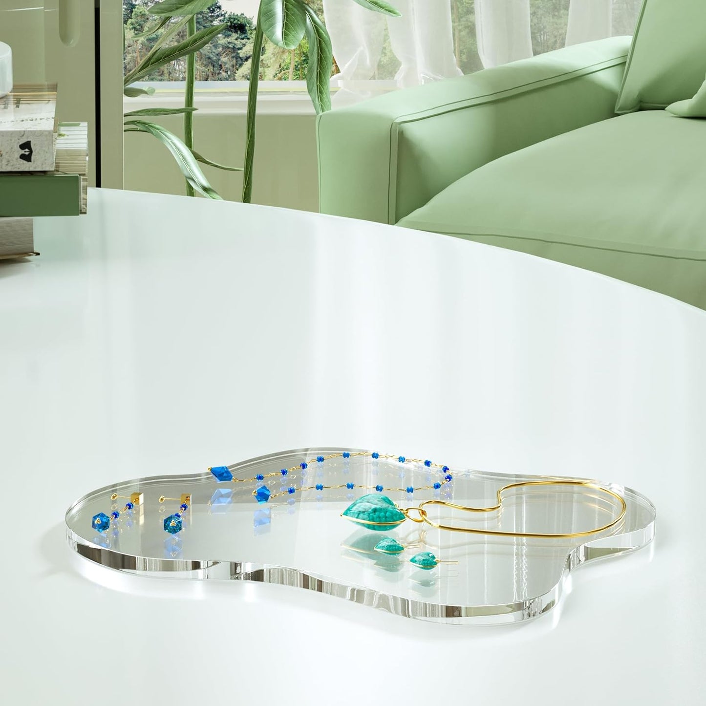 Acrylic Coaster Decorative Plates, Irregular Bar Drink Coaster