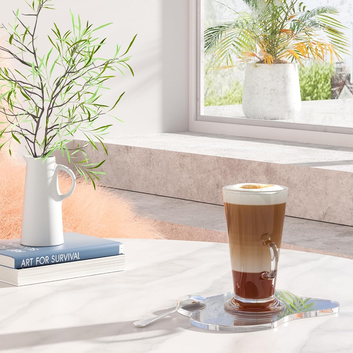Acrylic Coaster Decorative Plates, Irregular Bar Drink Coaster