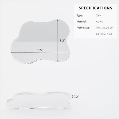 Acrylic Coaster Decorative Plates, Irregular Bar Drink Coaster
