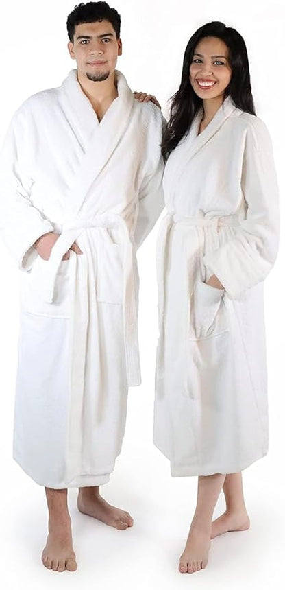 Premium Cotton Long Bathrobe with Pockets