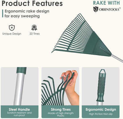 Garden Leaf Rake, Garden Rakes for Lawns